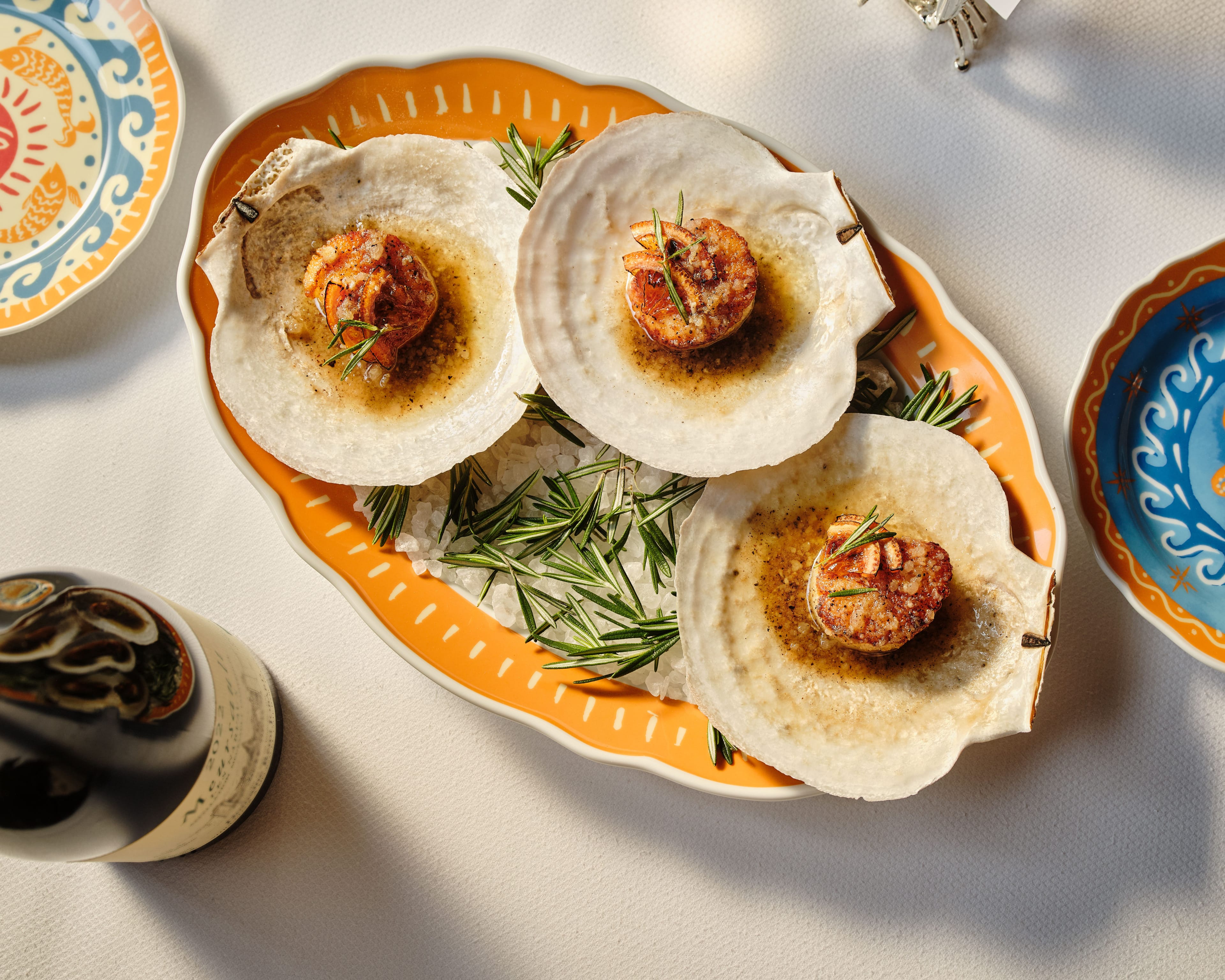 Broiled Scallops Rosemario